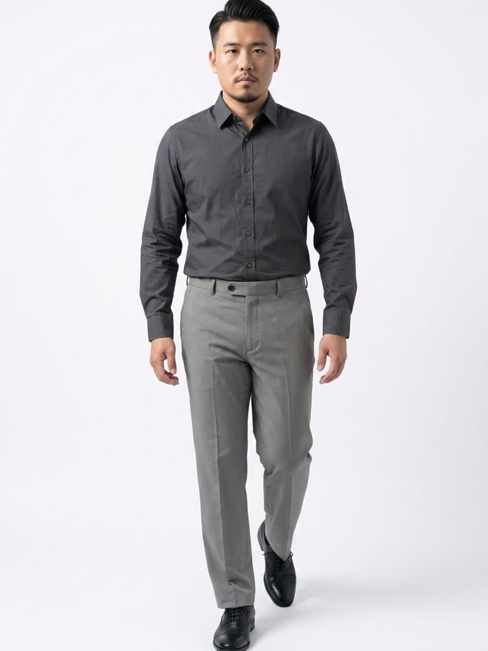 Greg Norman Men's Gray Flat Front Dress golf Pants‎ Size 34x32 Business